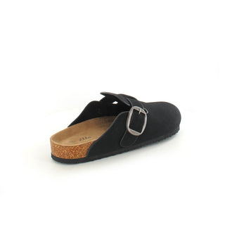 Alice: Black - Footbed Mule Sandals