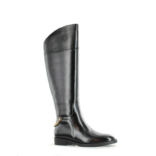 Capella: Long Flat Riding Knee Boot - Black