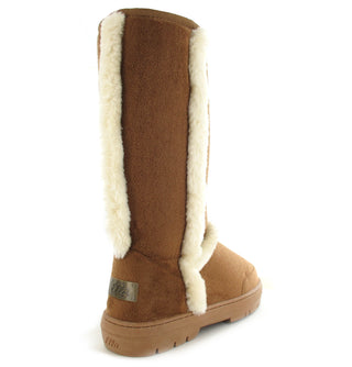 Mandy: Luxury Faux Fur Lined - Chestnut