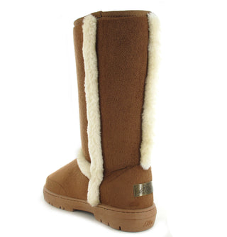 Mandy: Luxury Faux Fur Lined - Chestnut