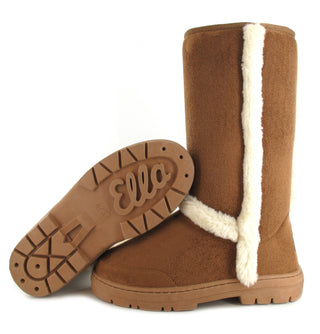 Mandy: Luxury Faux Fur Lined - Chestnut