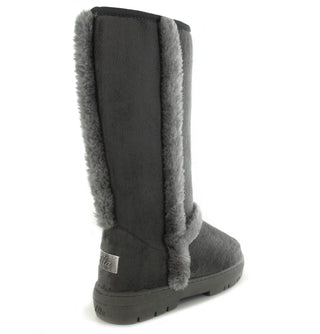 Mandy: Luxury Faux Fur Lined - Grey