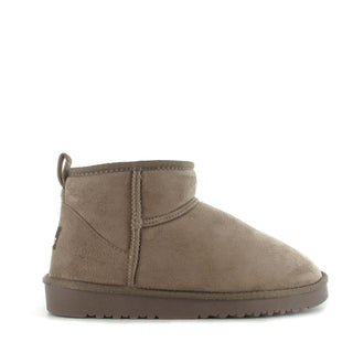 Rocket: Women's Ultra Mini Luxury Faux Fur Lined Ankle Boot - Mocca