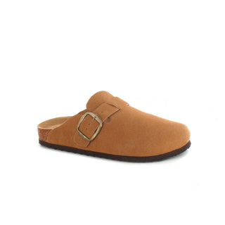 Alice: Tan - Footbed Mule Sandals