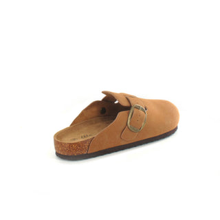 Alice: Tan - Footbed Mule Sandals