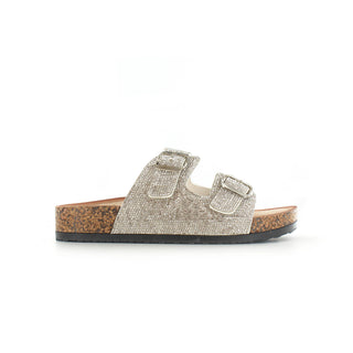 Alissa: Silver - Buckled Embelished Sandals