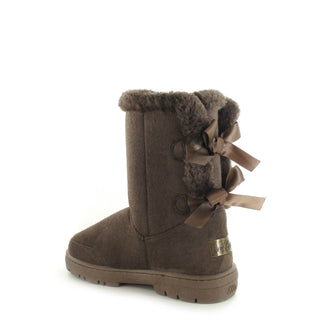 Beau: Short Luxury Faux Fur Lined Ankle Boot - Mocca