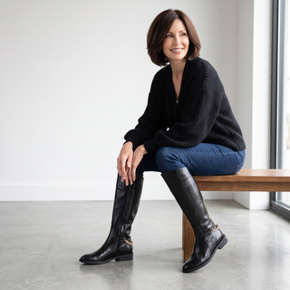 Capella - Long Flat Riding Knee Boot - Black