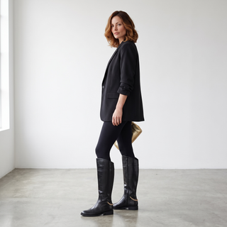 Capella - Long Flat Riding Knee Boot - Black