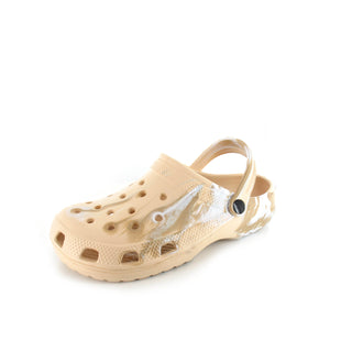 Chia: Women's Moulded Clogs - Nude Marble