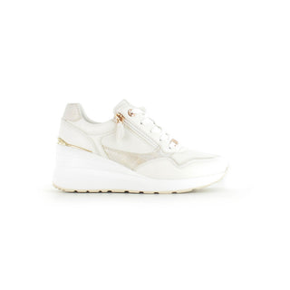 Dallas- Womens Comfort Fashion Wedge Trainer- White