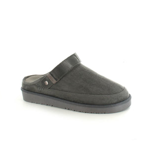 Evie: Memory Foam Ankle Strap Clog Mule Slide - Grey