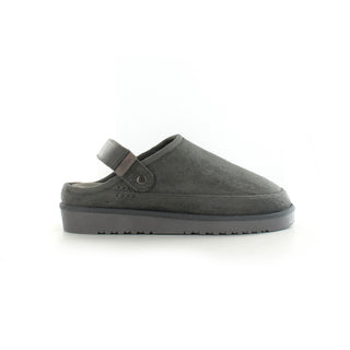 Evie: Memory Foam Ankle Strap Clog Mule Slide - Grey