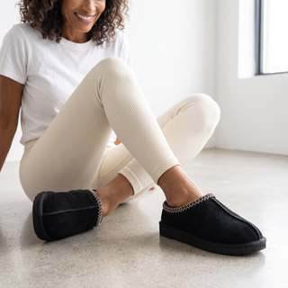 Kelly: Outdoor Slippers - Black