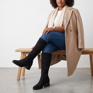 Maddie - Knee High Magic Stretch Boot - Black