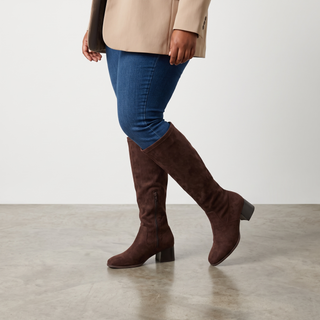 Maddie - Knee High Magic Stretch Boot - Brown