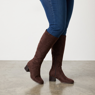 Maddie - Knee High Magic Stretch Boot - Brown