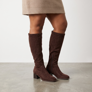 Maddie - Knee High Magic Stretch Boot - Brown
