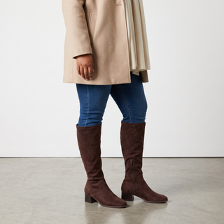 Maddie - Knee High Magic Stretch Boot - Brown