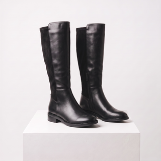 Marlow: Women's Knee High Stretch Boot - Black