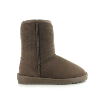 Midi: KIDS Luxury Faux Fur Lined Ankle Boot - Mocca