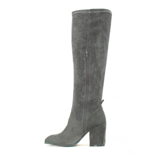 Paige: Knee High Magic Stretch Boot - Grey