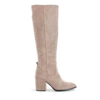 Paige: Knee High Stretch Boot - Taupe