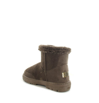 Pia: Mini Luxury Faux Fur Lined Ankle Boot - Mocca