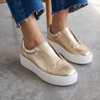 Riva - Slip-On Trainer-Gold