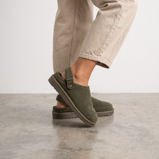 Ruby - Outdoor Slipper Clogs - Olive - Size down 1 size