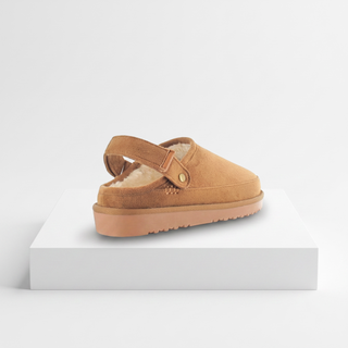 Ruby - Outdoor Slipper Clogs - Chestnut - Size down 1 size