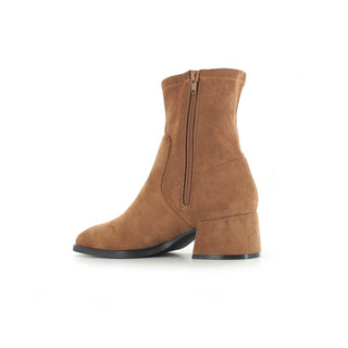 Sammy: Ankle Boot - Tan Faux Suede