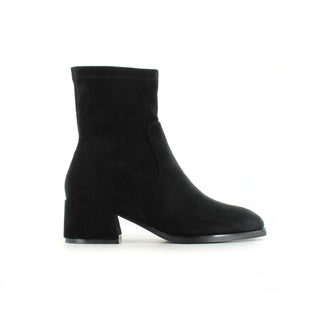 Sammy: Ankle Boot - Black Faux Suede