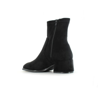 Sammy: Ankle Boot - Black Faux Suede