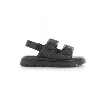 Sloane: Buckled Sandals - Black
