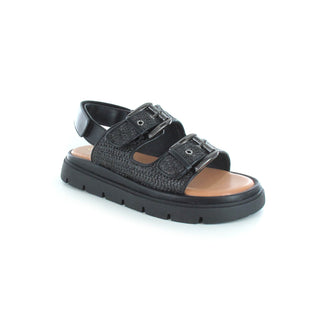 Sloane: Buckled Sandals - Black