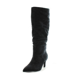 Sutton: Slouch Low Heeled Boot - Black