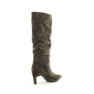Sutton: Slouch Low Heeled Boot -Khaki