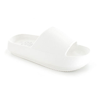Cloud: Women's Pillow Cushioned Slides - White