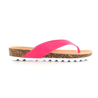 Hazel: Women's Cushioned Toe Post Sandals - Pink