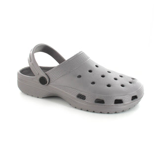 Chia: Women's Moulded Clogs - Grey
