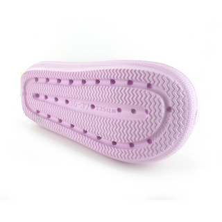 Air: Women's Double Buckle Strap Cushioned Slides - Lilac