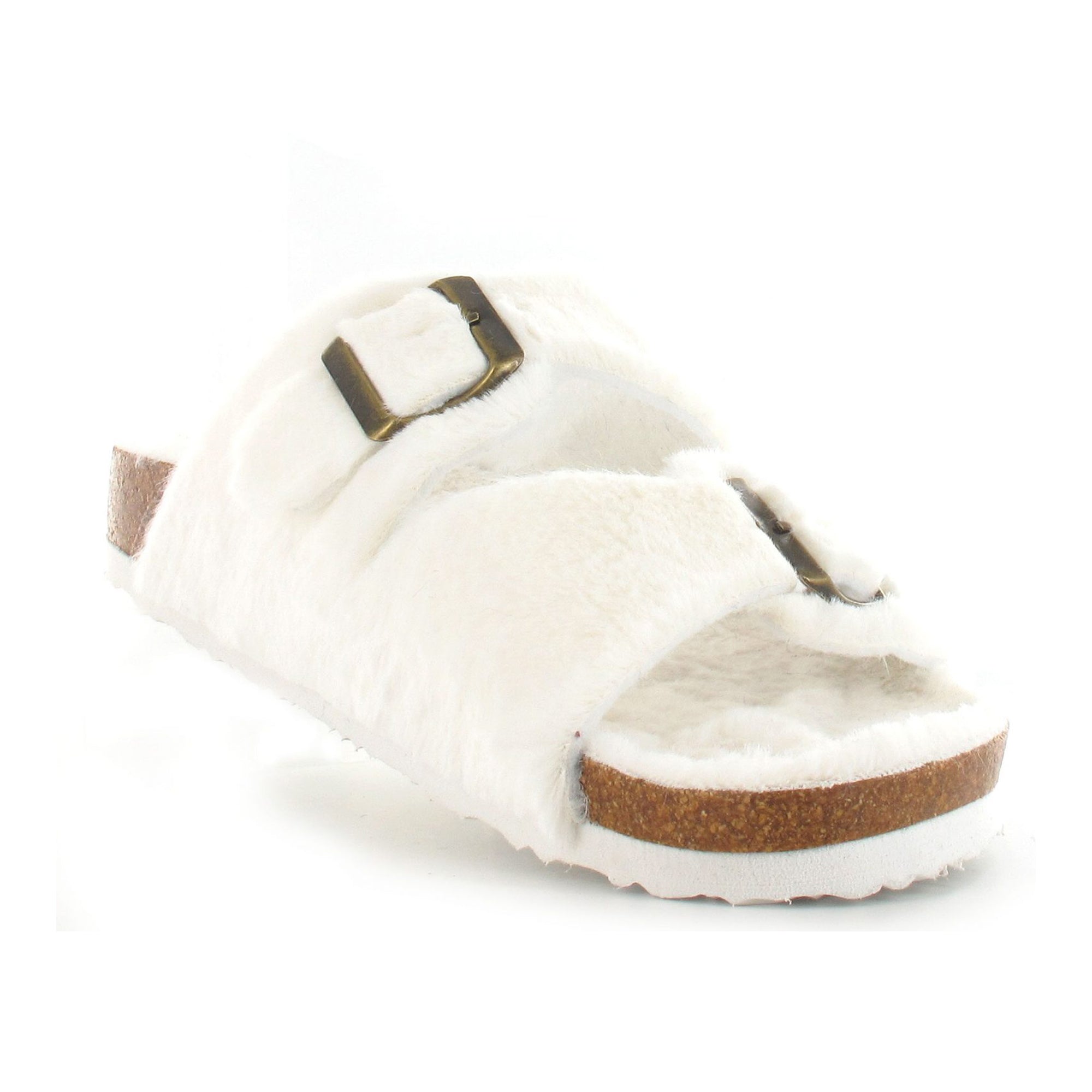 Women's Faux Suede Buckle Sliders Offer - Wowcher