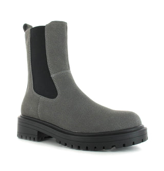 Lucy: Women's Chunky Sole Chelsea Boots - Grey